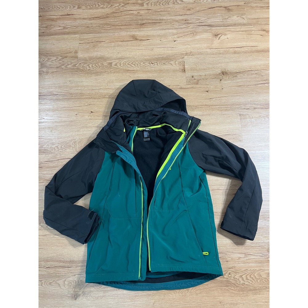 The North Face Mens Triclimate 3-in-1 Jacket Teal Black Fleece Liner M M/M